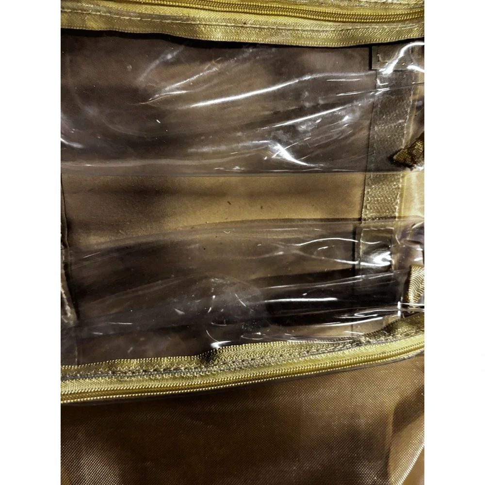 OutSpry Roll-Up Makeup Bag, Hanging Travel Toiletry Bag, PU Leather Folding E...